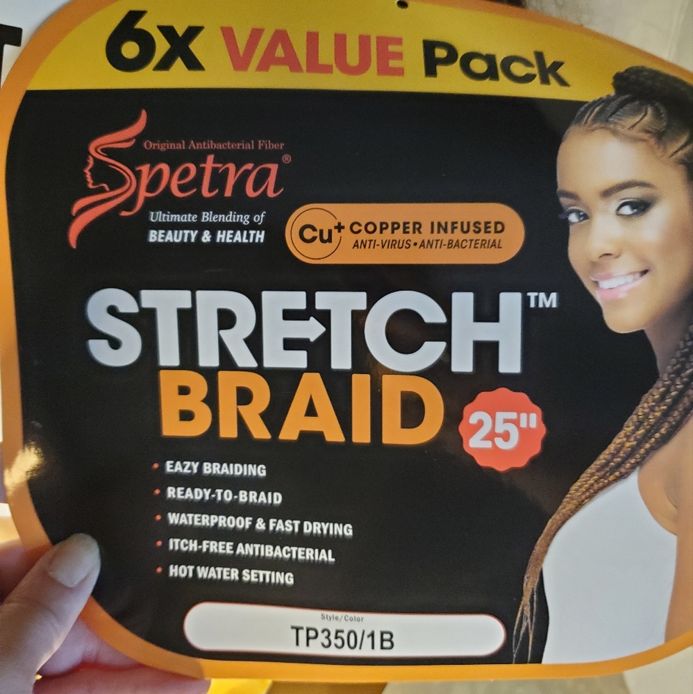 25" stretch braid TWO 6x value packages